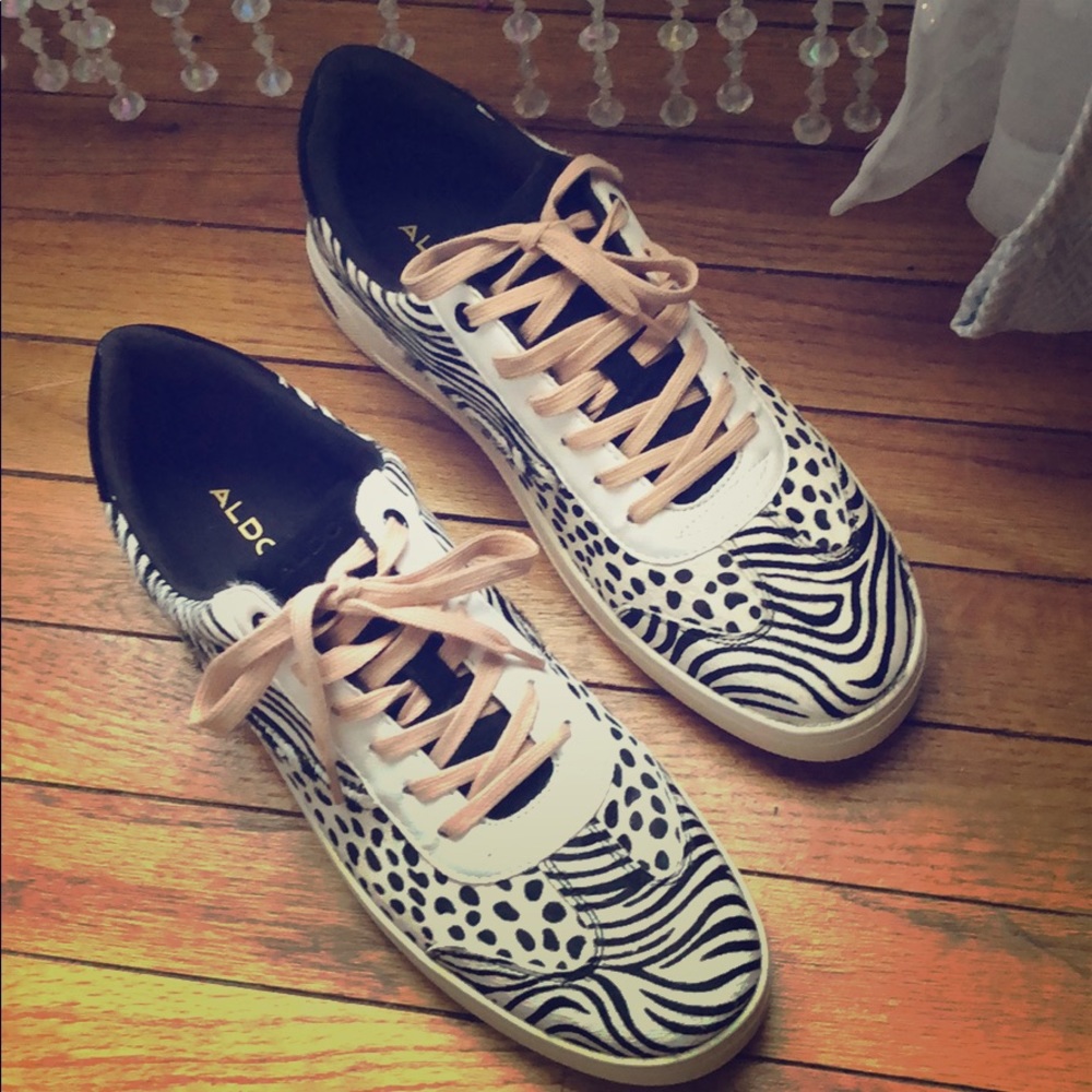 Aldo Brand Pony Hair Sneakers